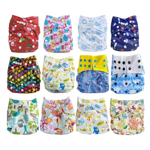 Cosas Para Bebes Washable Reusable 1 Size Pocket Cloth Diaper Adjustable Waterproof Cloth Nappy