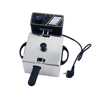 Grille de rôtissage portable en acier inoxydable de haute qualité pour l'extérieur, mini friteuse électrique pour poulet frit 1,5L 2L 2,5L