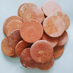 Disques <span class=keywords><strong>de</strong></span> pierre Bian rouges et jaunes pour compresses chaudes, compresses froides, trempage dans l'eau, activation des méridiens et thérapie <span class=keywords><strong>de</strong></span> raclage - Product Image 3