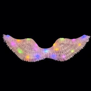 Halloween Christmas Festival Accessories Led <b>Light</b> up <b>Angel</b> Glowing Colorful Fairy Wings Costume for Kids Adults - Product Image 4