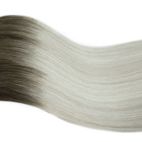 # 2BTP18B-1006 Nouvelle Conception Tissage de Cheveux 100% Cheveux Humains Russes Alignés sur les Cuticules Extensions de Cheveux Genius Weft