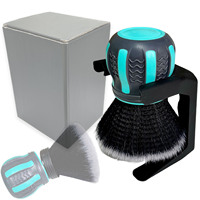 Brosse de lavage de voiture à 360 degrés haute efficacité avec manche télescopique, brosse sphérique souple pour jantes, tête de brosse détachable, facile à utiliser