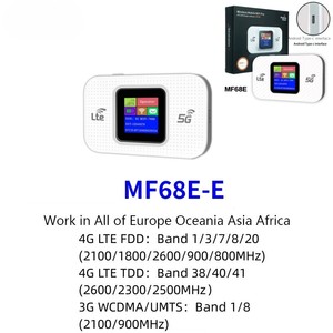 MF68E 4G 5G Enrutador portátil LTE WiFi Pantalla a color de bolsillo Conector FC <span class=keywords><strong>Fibra</strong></span> óptica FTTH 2,4 GHz Europa - Product Image 4