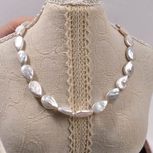 Perlas Keshi Naturales Barrocas de 9-14 mm, Perlas de Agua Dulce con Forma de Gota de Agua, Accesorio de Perlas Semiterminadas, Perlas Sueltas - Product Image 4