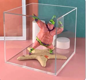 Tùy Chỉnh Chuyên Nghiệp Hiện Đại <span class=keywords><strong>Acrylic</strong></span> Trong Suốt Búp Bê Hiển Thị Hộp Với 5Mm Độ Dày Cho Labubu Búp Bê Mini Đồ Chơi Cho Các Cửa Hàng Đồ Chơi - Product Image 5