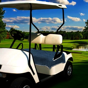Custom Pattern Embroidered <strong>Golf</strong> Cart Seat Blanket <strong>Towel</strong> Anti-slip Terry Cloth Printed <strong>Golf</strong> Cart Seat Covers - Product Image 1