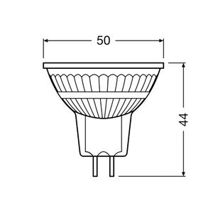 โคมไฟ LED สะท้อนแสง OSRAM MR16 2.6W GU5.3 210lm 12V 2,700K 36 ° - Product Image 3