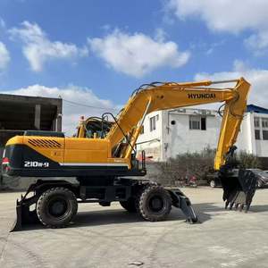 Excavatrice sur pneus Hyundai 210W-9 de 21 tonnes, excavatrice hydraulique sur chenilles Hyundai 210W-9, prix avantageux - Product Image 3