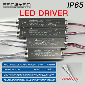 Adaptateur secteur intelligent pour miroir, AC 110V-240V vers <span class=keywords><strong>DC</strong></span> <span class=keywords><strong>12V</strong></span> 2A <span class=keywords><strong>3A</strong></span> 4A 5A 8.<span class=keywords><strong>3A</strong></span>, Driver LED étanche IP65 pour éclairage de miroir anti-buée - Product Image 3