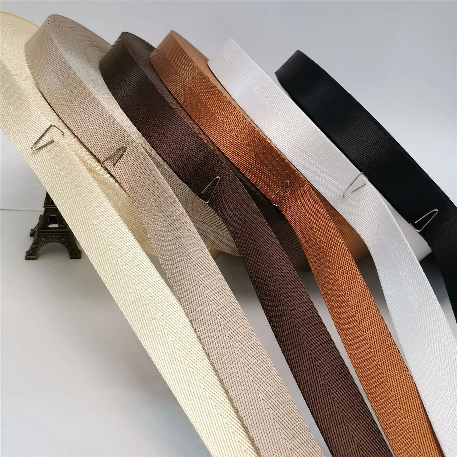 20/25/32/38/50mm Herringbone Pattern Luggage Pet Tag Work Woven Straps Sublimation Blanks Nylon Webbing For Belt Custom DIY