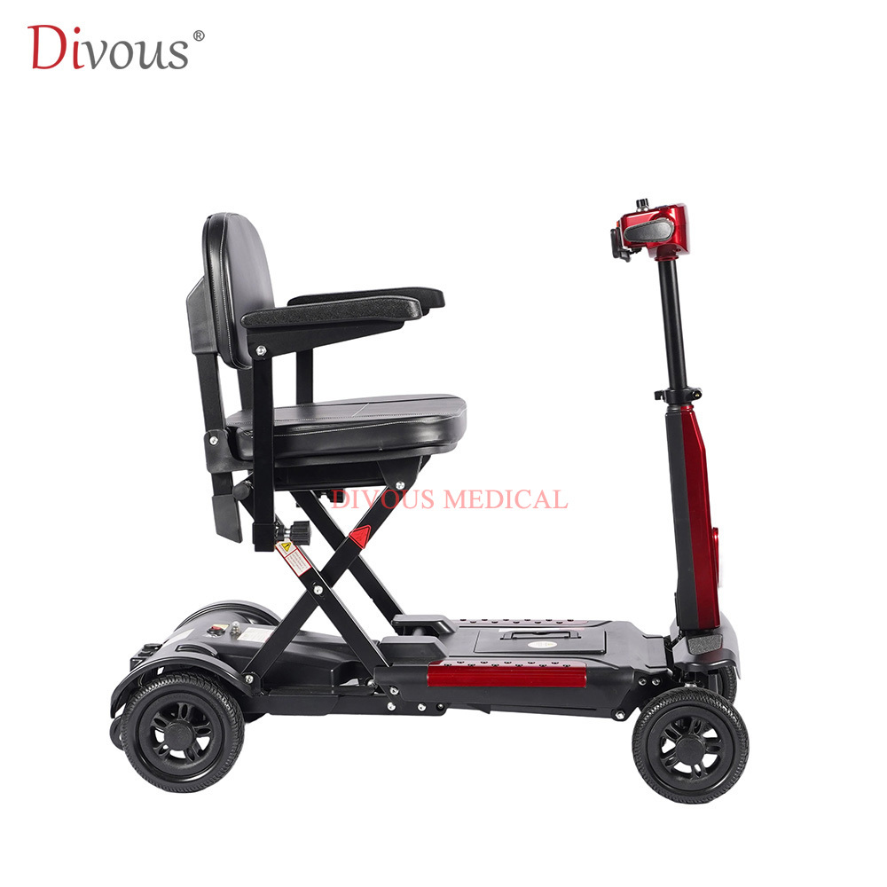Full Automatic Folding Mobility Scooter One Click Folding Remote Control Electric Scooter for Elderly Scooter
