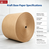 Rouleau de papier kraft alvéolé en pâte de bois vierge, haute absorption d'eau fiable pour la fabrication de rideaux humides par évaporation