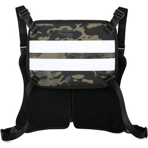 YEVHEV Bolsa de pecho unisex de 14 pulgadas con hombros ajustables, mochila ligera para senderismo con bolsillo interior con cremallera - Product Image 1