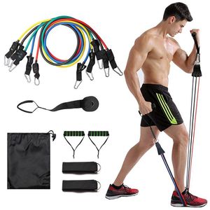 Resistance <b>Band</b> Set 5 Ropes Multifunctional Fitness Training Yoga Workout Equipment With Accessories For Home Gym <b>Exercise</b> - Product Image 1