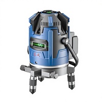 Niveau laser vert haute précision infrarouge 4D 360 degrés Dongcheng Industrial DIY, 5 faisceaux verts FF06-41E2, double électro-plastique