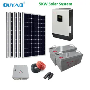 新 5KW 10KW 太阳能电池板，太阳能电池板套件，太阳能电池板系统价格