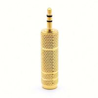 Adaptateur audio femelle-mâle 1/4 pouce (6,35 mm) vers 3,5 mm, connecteur jack 3,5 mm (1/8 pouce) pour haut-parleur