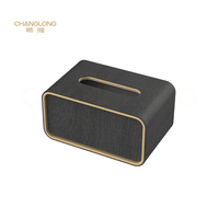 Boîte à mouchoirs de luxe en cuir PU pour bureau, support de serviettes, décoration d'intérieur, décoration de table de toilette, couleur et logo personnalisables