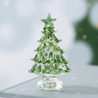 Handgefertigter Murano-Stil Massivglas Weihnachtsbaum Miniatur Kristall Christbaum Tischdekoration Feiertagsgeschenk-Kollektion
