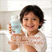 Multivitamines et Minéraux à Croquer pour Enfants avec Fer et Zinc, Complément Quotidien pour Enfants, Soin Immunitaire, Digestif et Cérébral, Marque Privée OEM ODM