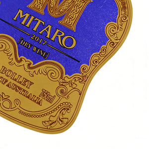 Bottle Label Printing Custom <b>Logo</b> Embossed Adhesive <b>Sticker</b> Roll Wine <b>Sticker</b> Texture Lustrous Gold Foil Stamping Glossy <b>Sticker</b> - Product Image 5