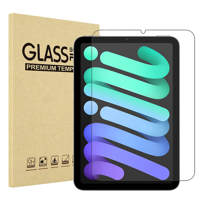1 Pack HD Clear 2.5d Anti-Scratch Tablet Tempered Glass Screen Protector for iPad Mini 7 iPad 11th 2025 /air 7 6 With Packaging