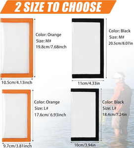 Housses de leurres de pêche en PVC transparent durable, protègent les hameçons, système auto-agrippant facile à ouvrir et à fermer pour le rangement des appâts de pêche - Product Image 2