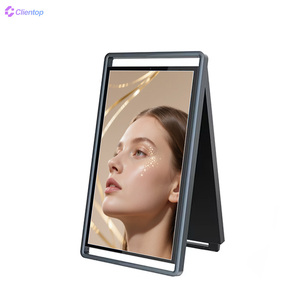 Écran de réflexion de la lumière du soleil puissance de la batterie solaire A Board poids Portable publicité extérieure LCD affichage de chiffres extérieur - Product Image 1