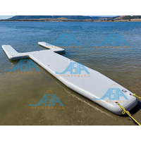 Tapis flottant gonflable en PVC de forme personnalisée, plate-forme de pêche de natation, plate-forme de bateau