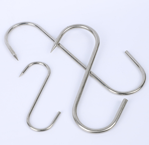 Lớn s-móc thép không gỉ nhà bếp tổ chức với M8 M4 chủ đề kẽm mạ kết thúc inch Hệ thống đo lường s-metric Ba lô S - Product Image 6