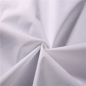 Factory Supply 100% Polyester Microfiber Ruwe Greige Stof Vlakte Geborsteld 90gsm Witte Stof Voor Digitaal Printen