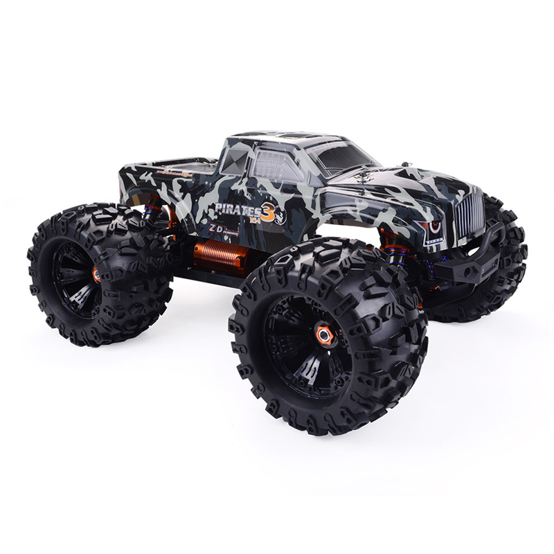 Pirates 3 MT8 1/8 4WD 90km/h Brushless Aluminium Alloy Electric Rc Monster Truck Car ZD Racing for Adult with High Speed