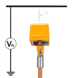 10kV-500kV 범위 IP65 보호 9V 아연 망간 배터리의 비접촉 전기 시험 감지기 - Product Image 2