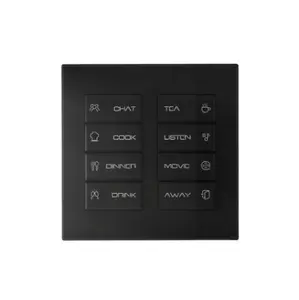 RS485 schwarz Switch Panel 4 Tasten 6 Tasten 8 Tasten Smart Home System Smart Lighting System