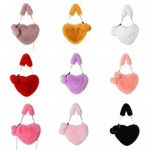 <span class=keywords><strong>Bolso</strong></span> Bandolera de Piel Sintética de Conejo con Forma de Corazón, Orejas de Conejo y Pompón Esponjoso, <span class=keywords><strong>Bolso</strong></span> de Mano con Cadena, Mini <span class=keywords><strong>Bolso</strong></span> de Hombro Lindo para Mujer - Product Image 1