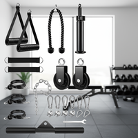 Système de poulie à câble réglable SERTT 330 lb pour entraînement des bras à domicile - Accessoires de gym pour triceps/biceps et tirage LAT