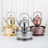 Offre d'usine professionnelle : Samovar à thé en acier inoxydable, théière marocaine, bouilloire turque