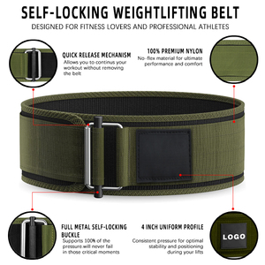 MKAS Nylon Powerlifting Customized Logo Weightlifting Lever Weight <strong>Lifting</strong> Gym <strong>Belts</strong> <strong>for</strong> Men <strong>Woman</strong> - Product Image 2