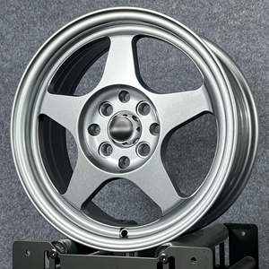 Jantes de voiture Flow Formed 15 16 pouces Racing 4x100 4x114.3 Argent pour Honda Civic Fit Suzuki FN2 Swift Mazda FK7 FD2 Spoon S388 Jdm - Product Image 4