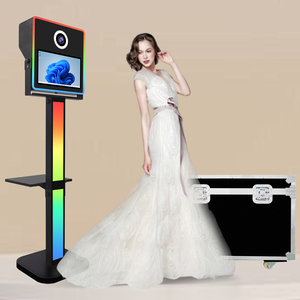 Miễn phí đạo cụ DSLR Photo Booth Shell với máy in và máy ảnh Box cho Wedding party Xách Tay 15.6 inch Selfie photobooth máy - Product Image 1