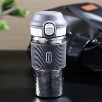 Gobelet à café en titane ultraléger de 12 oz à double paroi avec isolation sous vide et couvercle pour la course à pied, le cyclisme et la randonnée
