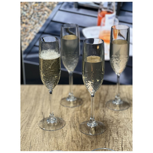 Flûtes à champagne Db 6oz en plastique incassable, lot de 4 pour mariages, design moderne - Product Image 6