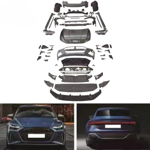Kit de carrosserie plus large pour <span class=keywords><strong>A6</strong></span> 2015y à RS7 2023y, matériau PP, pare-chocs avant, pare-chocs arrière, jupe latérale, calandre, capot, pièces de carrosserie large - Product Image 2