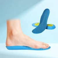 Semelles de sport respirantes en PU haute résilience avec soutien de la voûte plantaire, points de massage, déodorant pour soulager la pression des pieds, confort unisexe