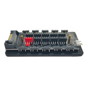 QiuzAim 10 Ports <span class=keywords><strong>ARGB</strong></span> Splitter <span class=keywords><strong>Hub</strong></span> Ordinateur de bureau RGB Châssis Ventilateur Contrôleur 5v3 Pin Shenguang Synchrone 10 Voies <span class=keywords><strong>PWM</strong></span> 4Pin <span class=keywords><strong>HUB</strong></span> - Product Image 4
