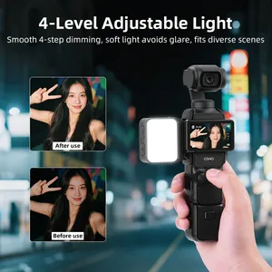 Magnetische led-vullichtaccessoires voor OSMO Pocket <span class=keywords><strong>3</strong></span> Videolampen IPX4 Waterdichte fotografie 600mAh Legering ABS - Product Image 2