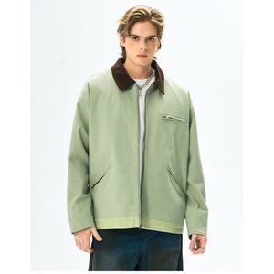 Chaqueta de Trabajo Unisex Cortavientos para Exteriores, Estilo Urbano Americano, Chaqueta Informal con Bloques de Color y Solapa, Moda para Todos los Géneros - Product Image 1