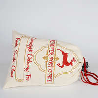 Sacs de Noël en toile 50x70cm avec cordon de serrage, écologiques, recyclés, durables, réutilisables, pour sublimation, vente en gros High King