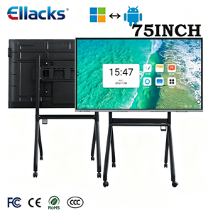 ลดราคา! กระดานอั<span class=keywords><strong>จ</strong></span>ฉริยะ LCD ระบบคู่ Android & Windows ขนาด 75 นิ้ว 4K หน้า<span class=keywords><strong>จ</strong></span>อสัมผัสแบบ Interactive สำหรับการสอนและการประชุม - Product Image 1