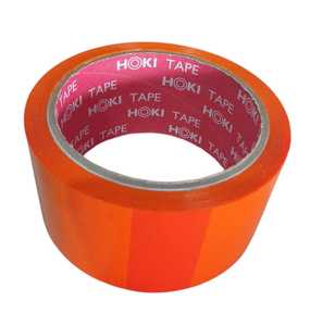 Durable 24mm X 50m Orange 45mic Acrylique Adhésif Fort Isolasi Étanche Emballage Parfait Étiquetage pour Usage Quotidien Polyvalent - Product Image 1